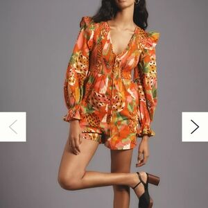 Farm Rio Long Sleeve Romper